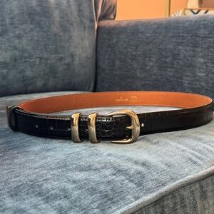Tuckernuck Black Belt with Gold Buckle